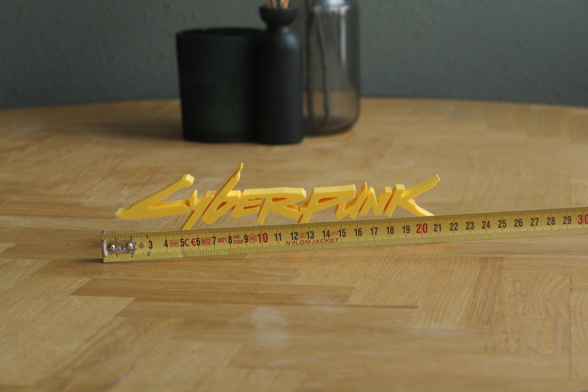 Cyberpunk Logo | Night City | V | Dystopie | Cyberware | 3D Druck Logo