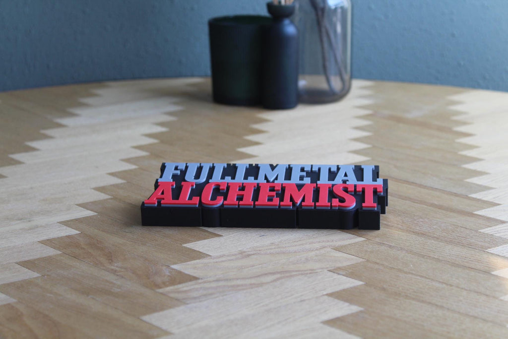 Fullmetal Alchemist Logo | Edward Elric | Anime | Manga | Wanddeko | 3D Druck Figur