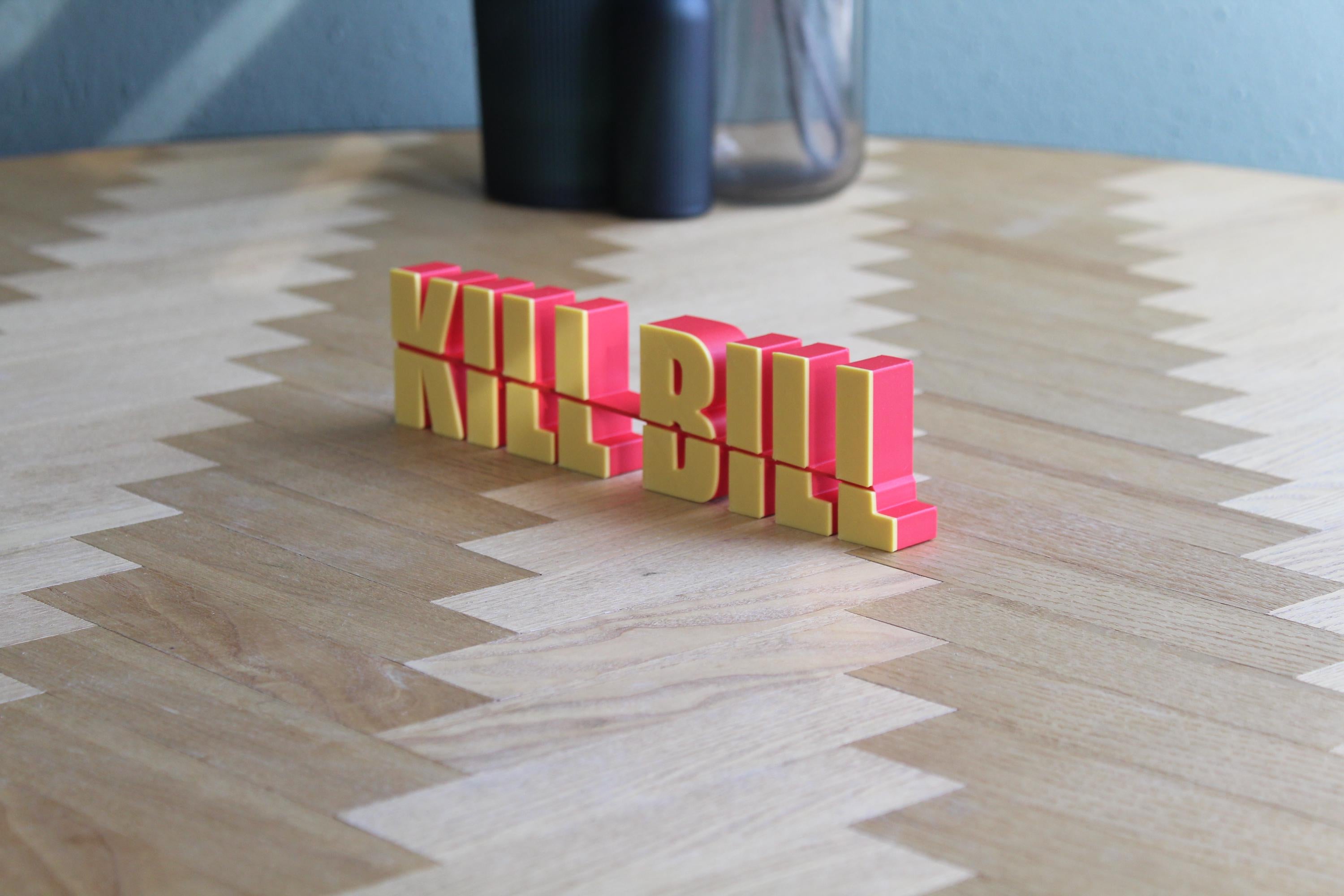 Kill Bill Logo | Beatrix Kiddo | Schild | Kultfilm Dekoration | 3D Druck Figur
