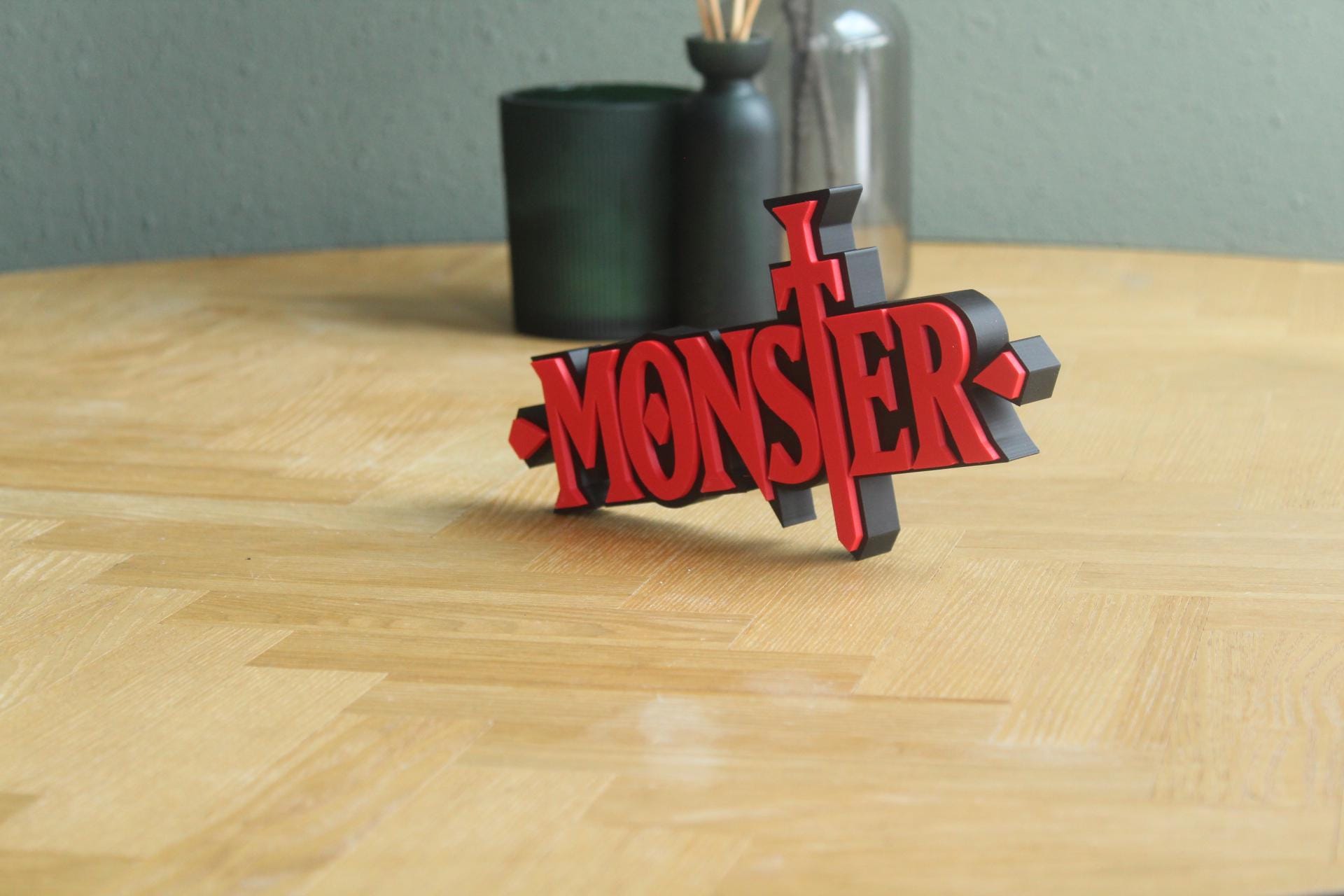 Monster Logo | Dr. Kenzo Tenma | ohan Liebert | Anime | Manga | 3D Druck Logo