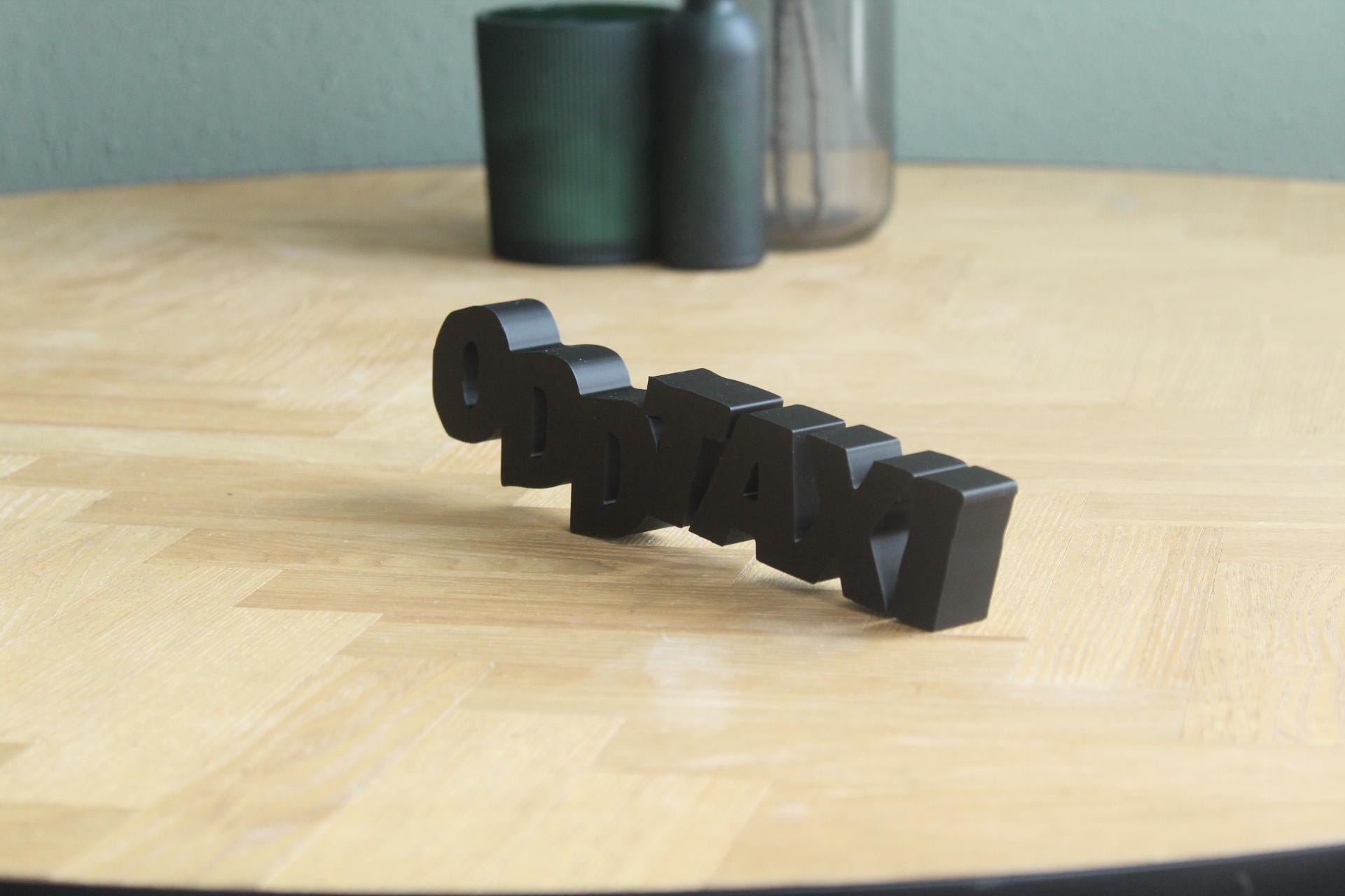 OddTaxi Logo | Odokawa | Shirakawa | Mystery Anime | Manga | Noir | 3D Druck Logo