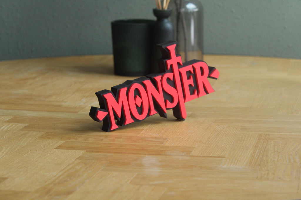 Monster Logo | Dr. Kenzo Tenma | ohan Liebert | Anime | Manga | 3D Druck Logo