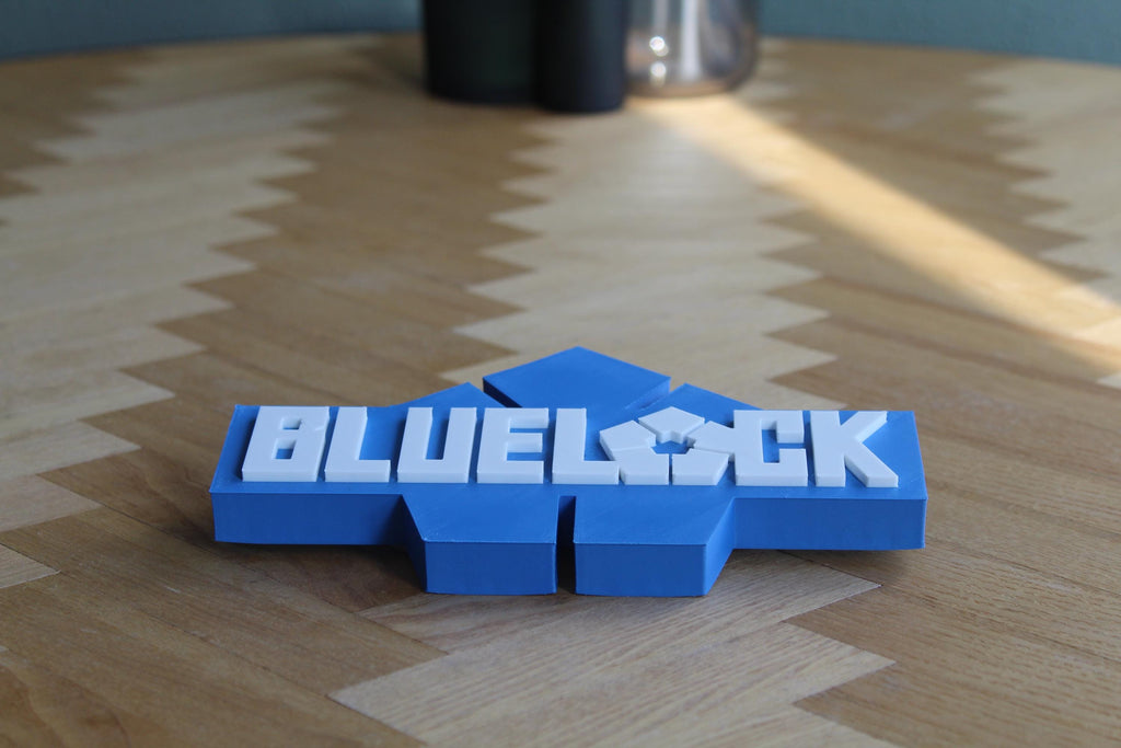 Blue Lock Logo | Yoichi Isagi | Fußball Manga Symbol | Anime | 3D Druck Figur