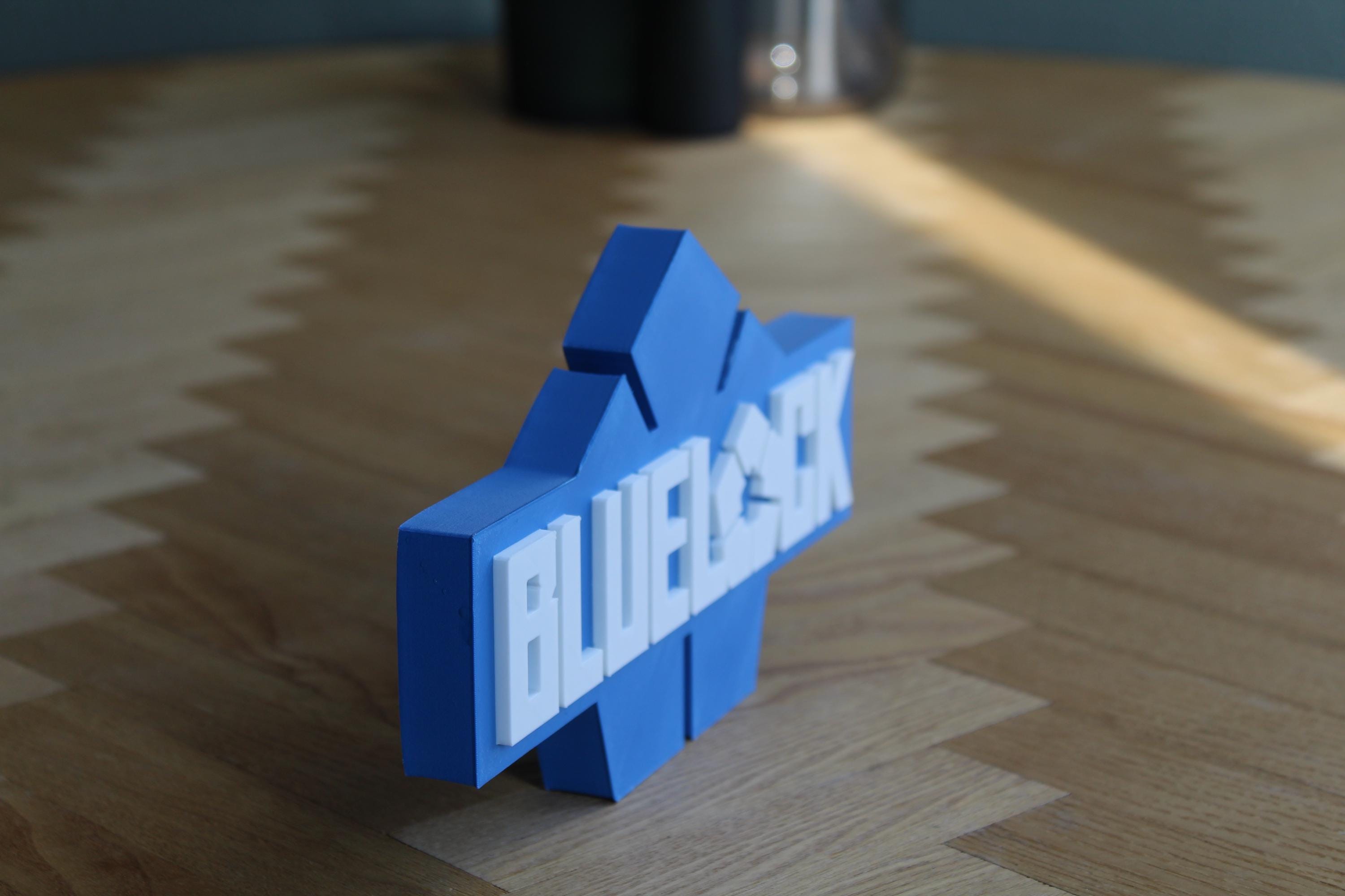 Blue Lock Logo | Yoichi Isagi | Fußball Manga Symbol | Anime | 3D Druck Figur