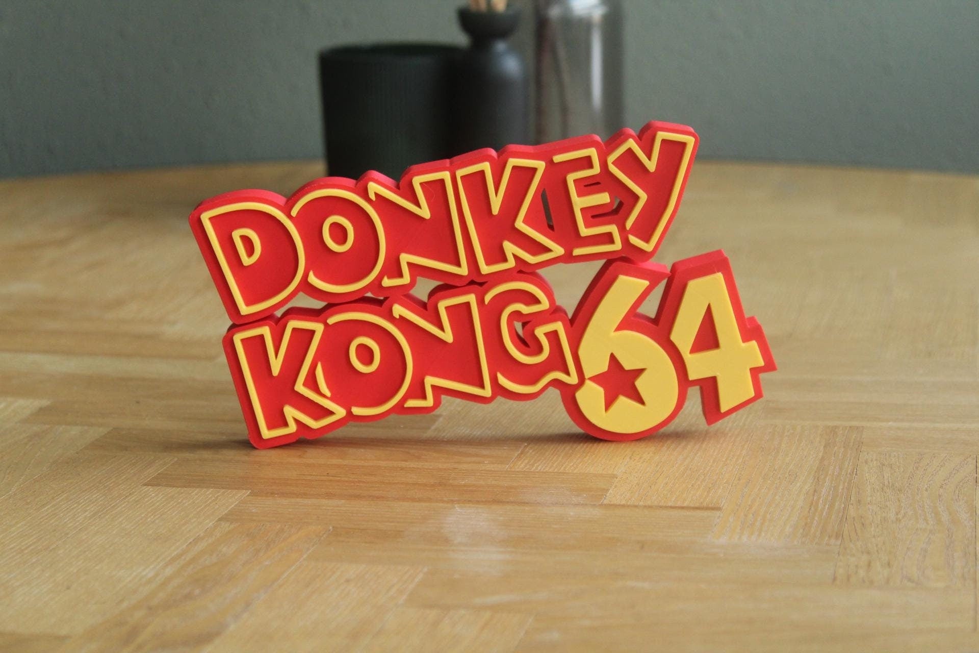 Donkey Kong 64 Logo | Donkey Kong | Nintendo | Videospiel | Retro | 3D Druck Logo