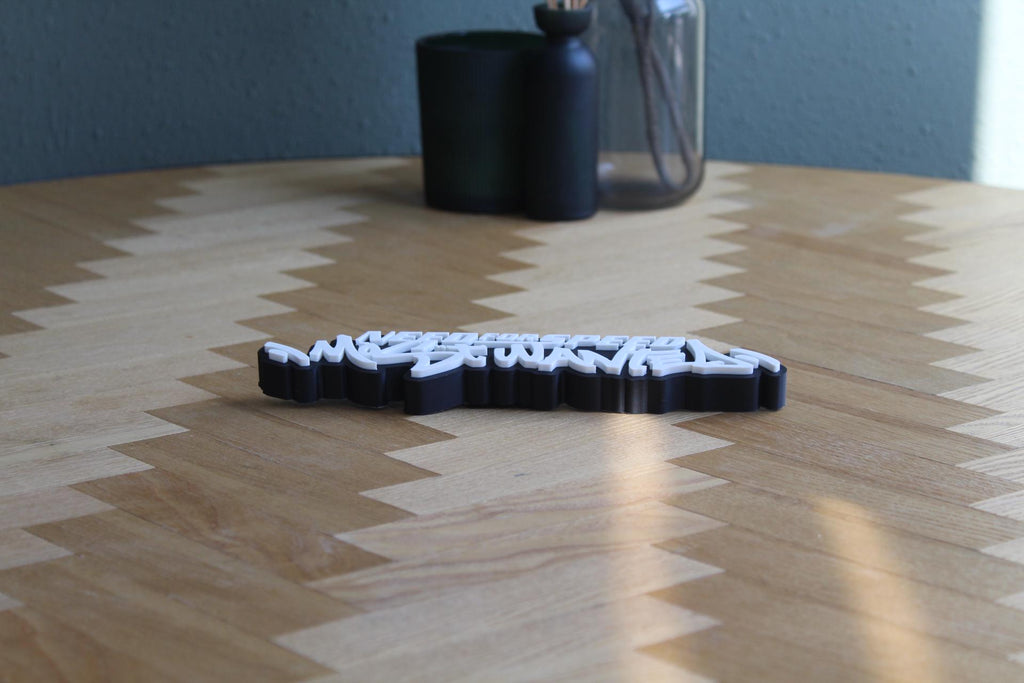 Need for Speed Most Wanted Logo | BMW M3 GTR | Playstation | Blacklist | 3D Druck Figur