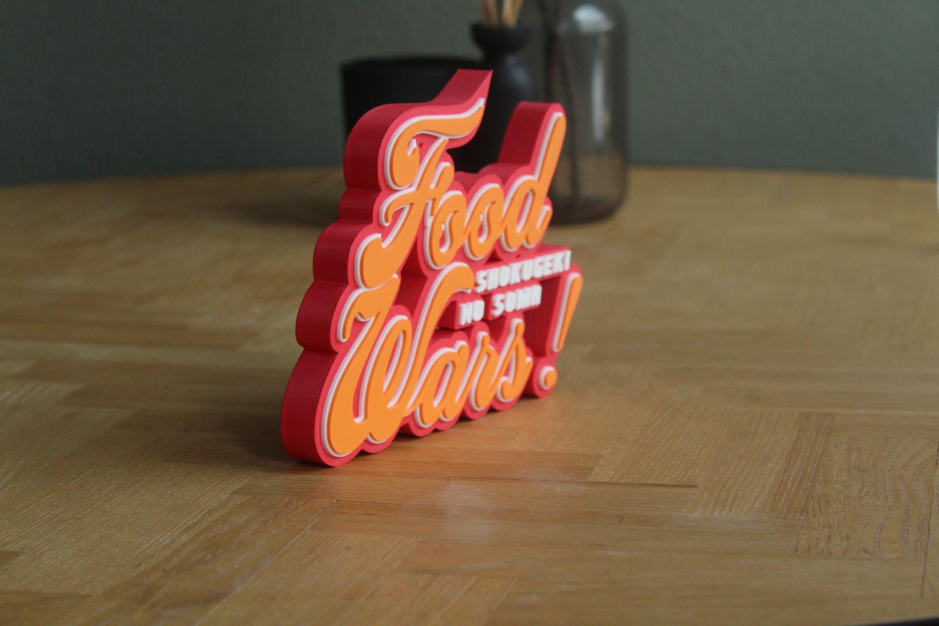 Food Wars Logo | Soma Yukihira | Anime | Manga | Shokugeki | 3D Druck Logo
