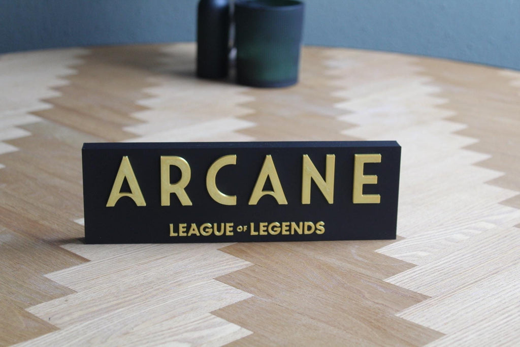 League of Legends Arcane Logo | LoL Symbol | Jinx Deko | 3D Druck | Arcane Geschenk