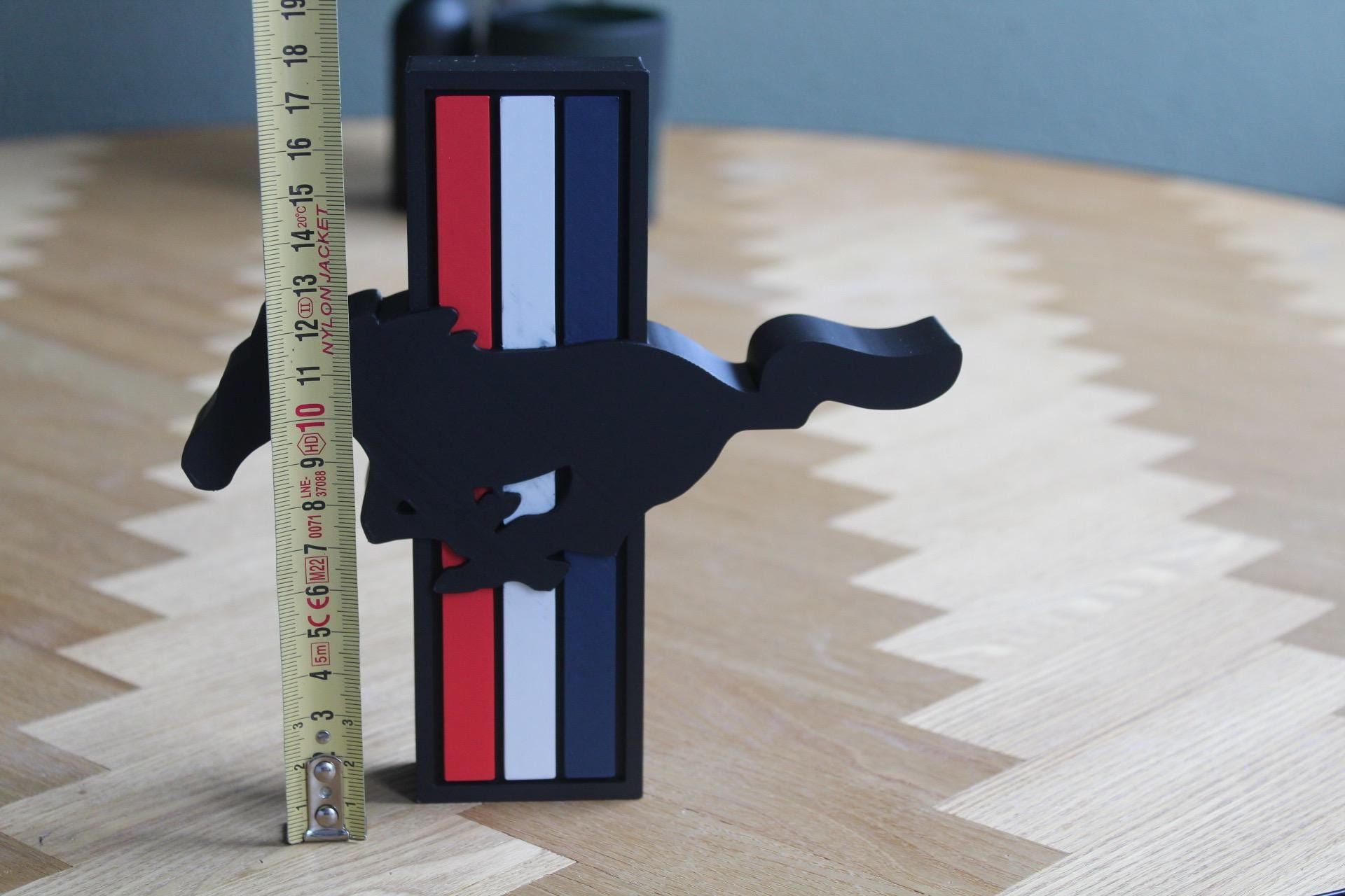 Ford Mustang 3D Druck Logo | Klassisches Muscle Car Symbol | Mustang Deko | Auto-Liebhaber Geschenk