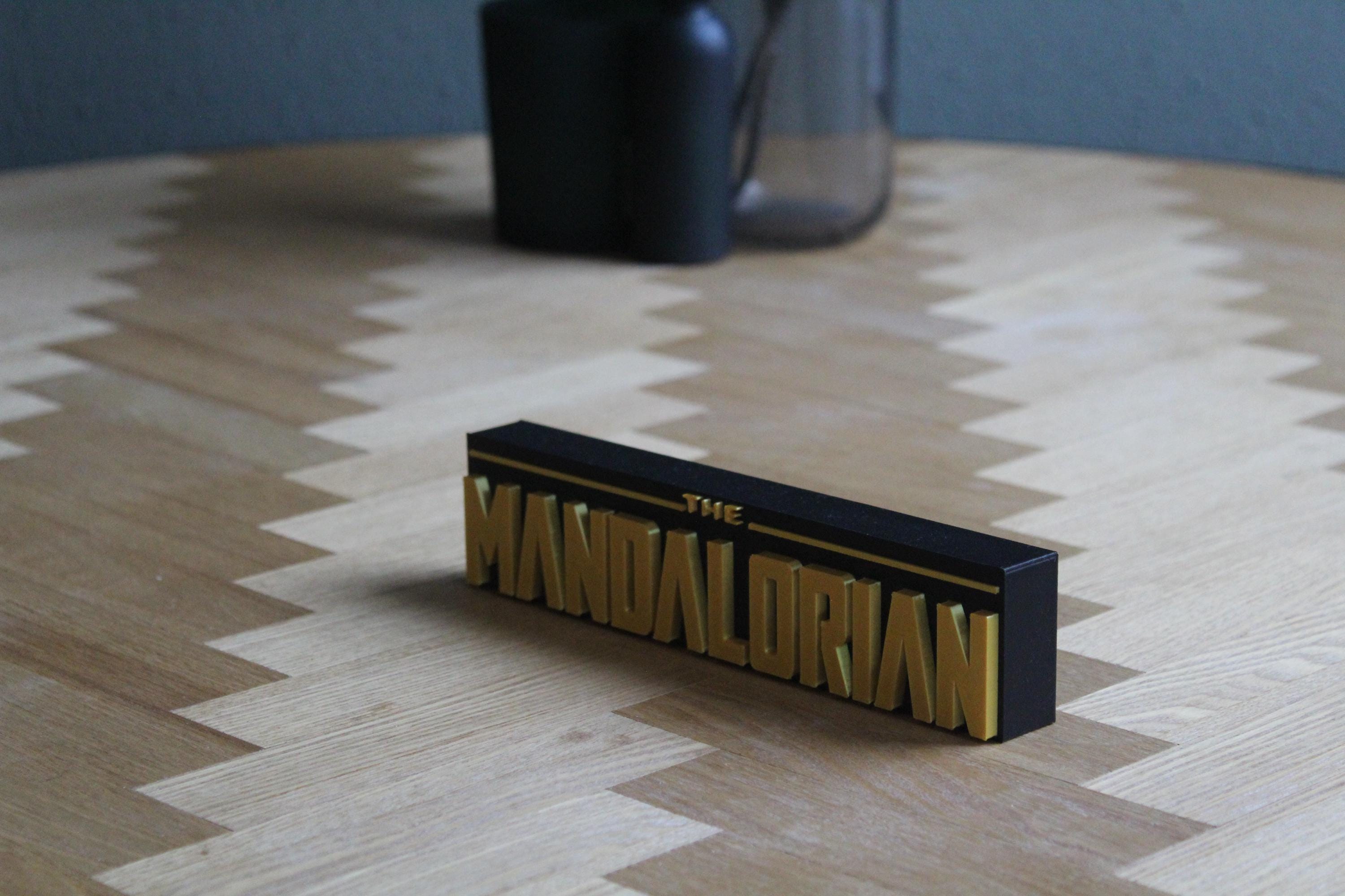 The Mandalorian Logo | Star Wars Deko | Grogu Baby Yoda Geschenk | 3D Druck Figur | Sci-Fi Fanartikel | Sammler Deko Star Wars