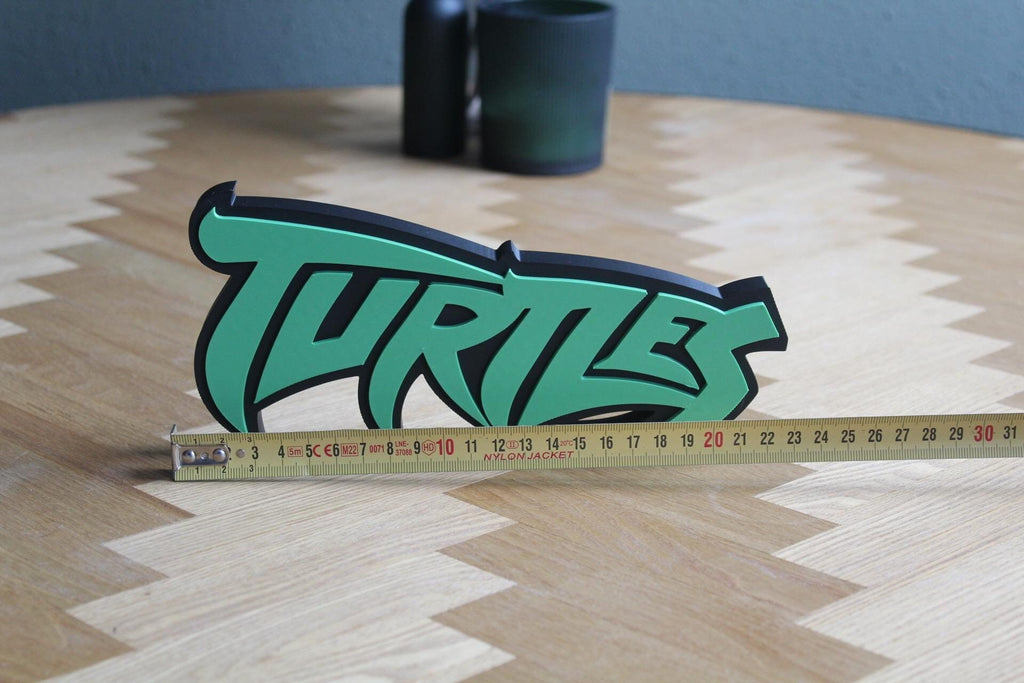 Ninja Turtles Logo | 3D Druck Deko | Actionhelden der 80er | Kultfilm und Serie