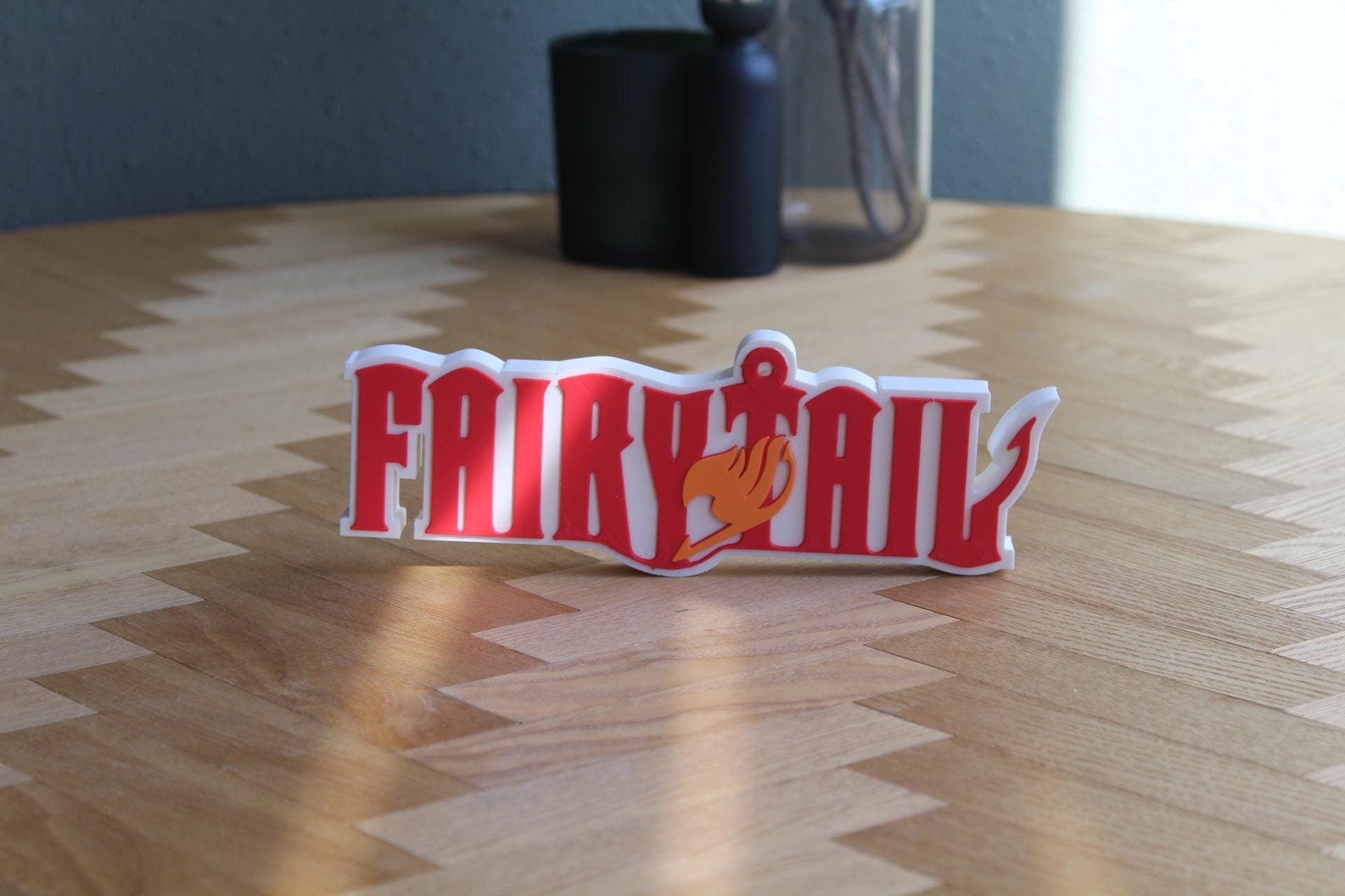 Fairy Tail Logo | Natsu Dragneel | Lucy Heartfilia | Anime | Manga | 3D Druck Logo