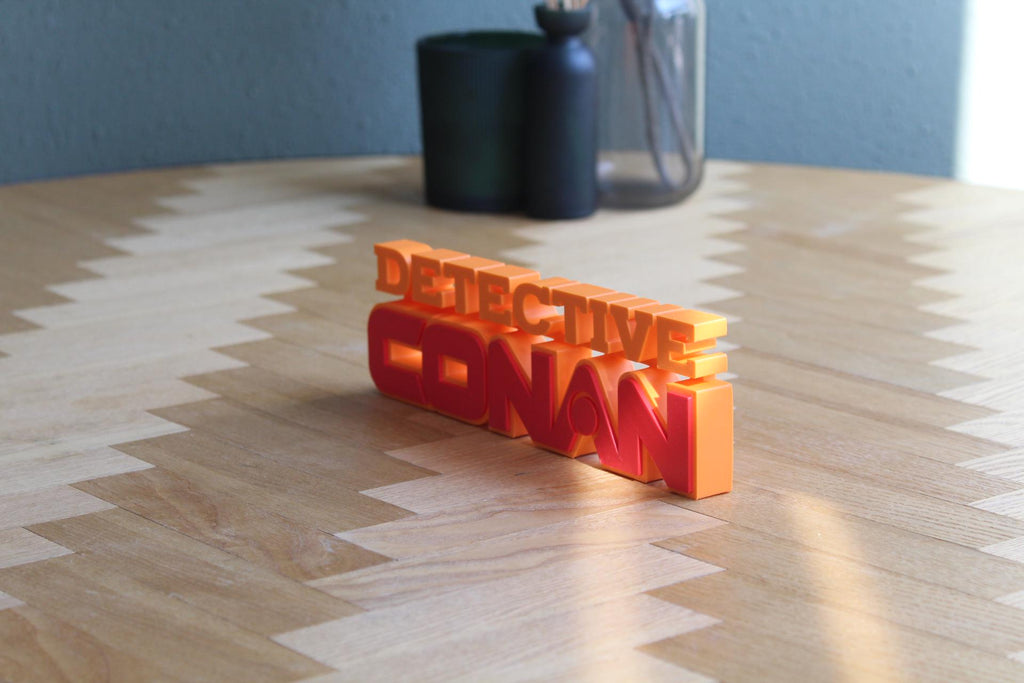 Detektiv Conan Logo | Conan Edogawa | Shinichi Kudo | Ran Mori | Anime | Manga | 3D Druck Figur