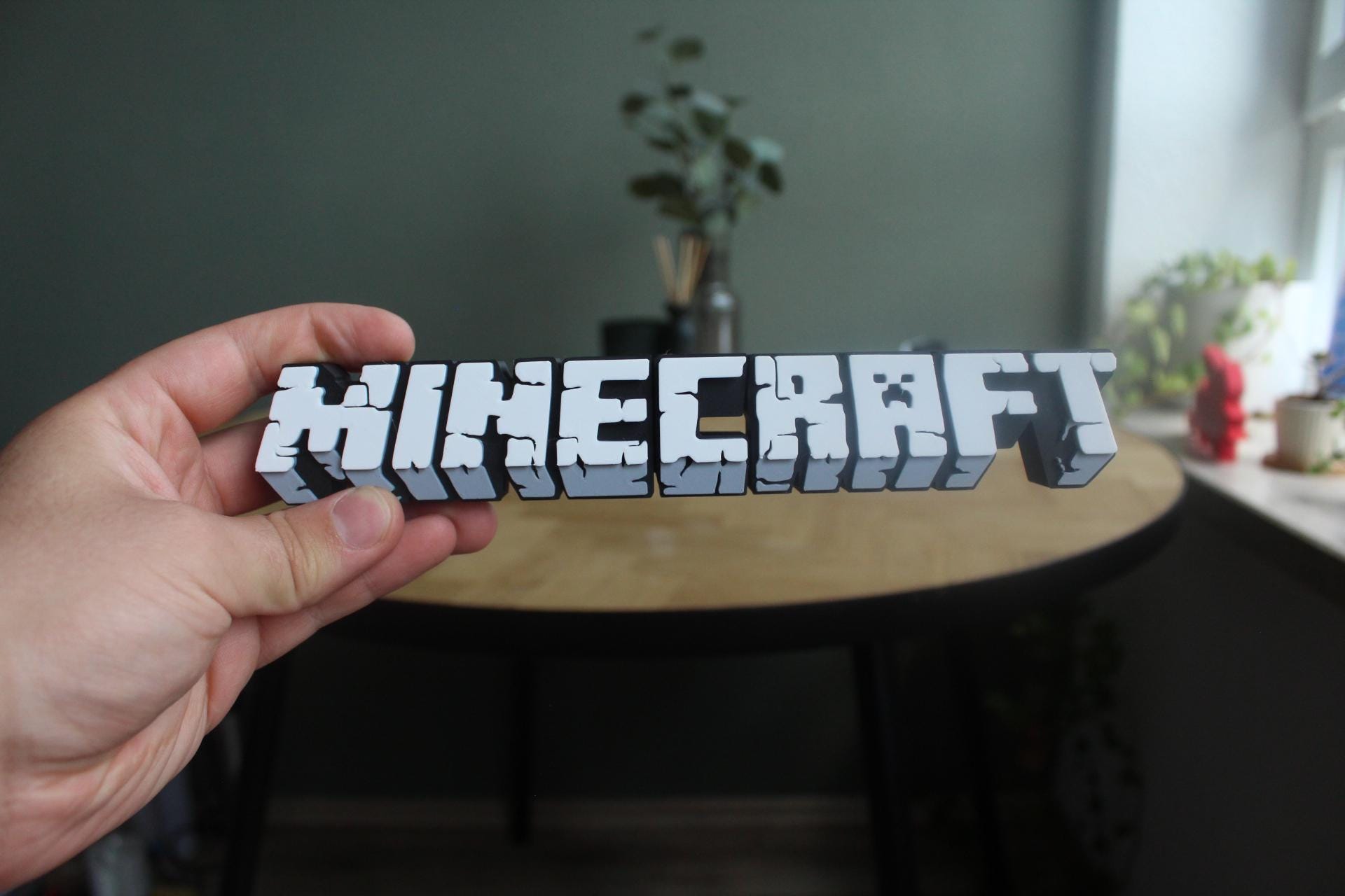 Minecraft Logo | Steve | Creeper | Sandbox | Videospiel | 3D Druck Logo