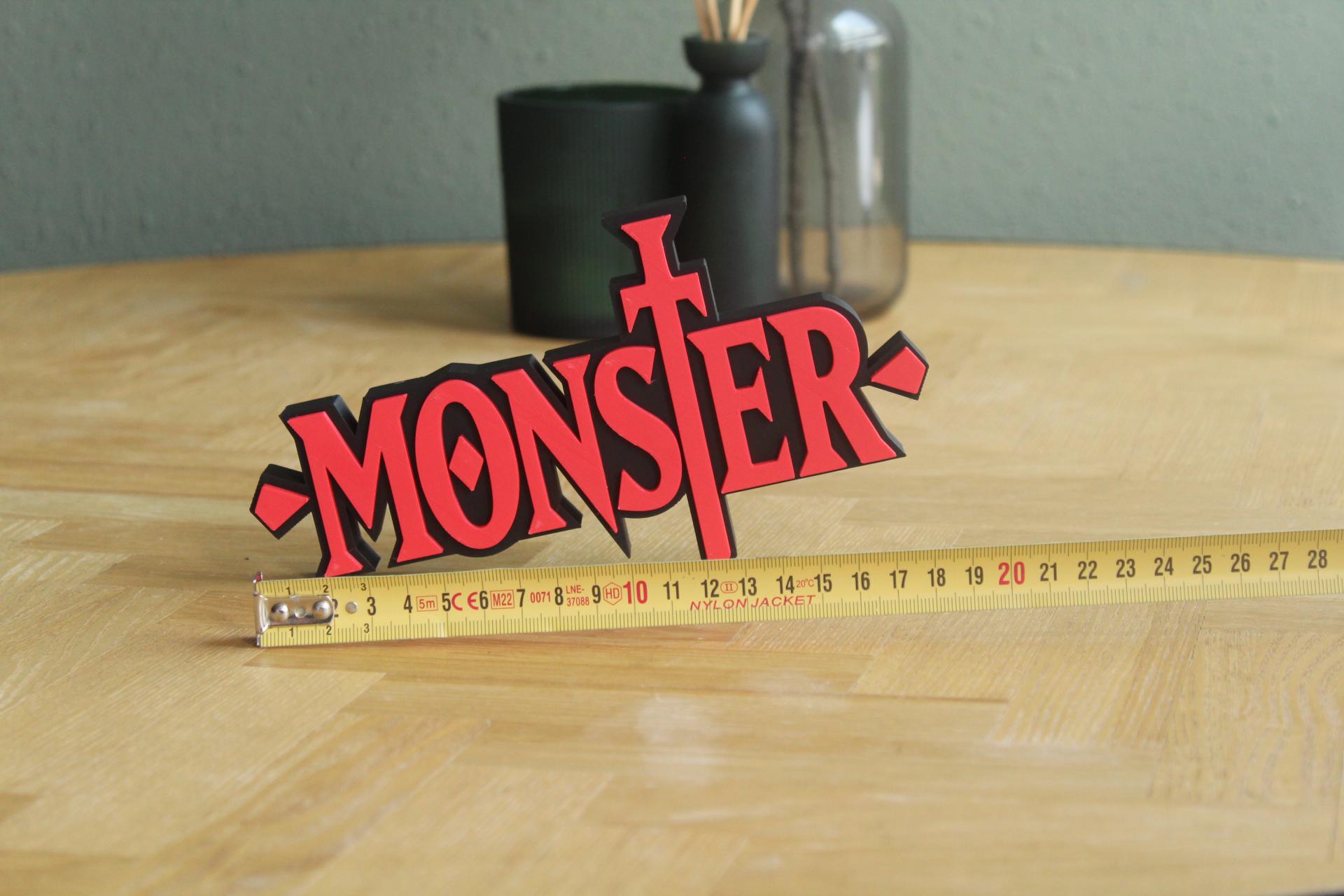 Monster Logo | Dr. Kenzo Tenma | ohan Liebert | Anime | Manga | 3D Druck Logo