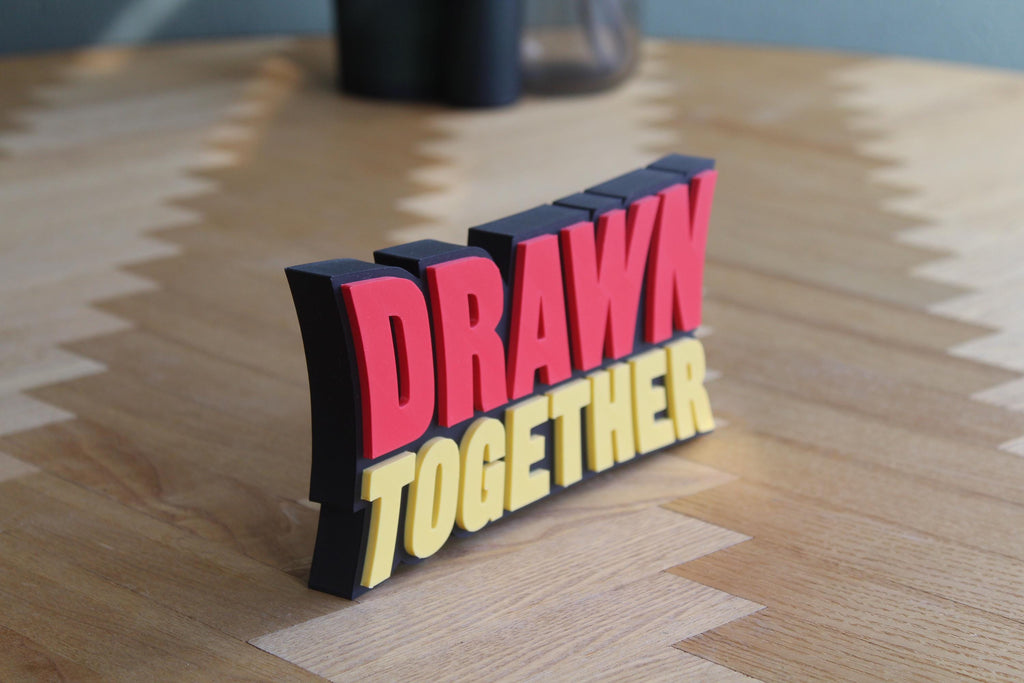 Drawn Together Logo | Kultserie Animation | Cartoon Dekoration | 3D Druck Figur