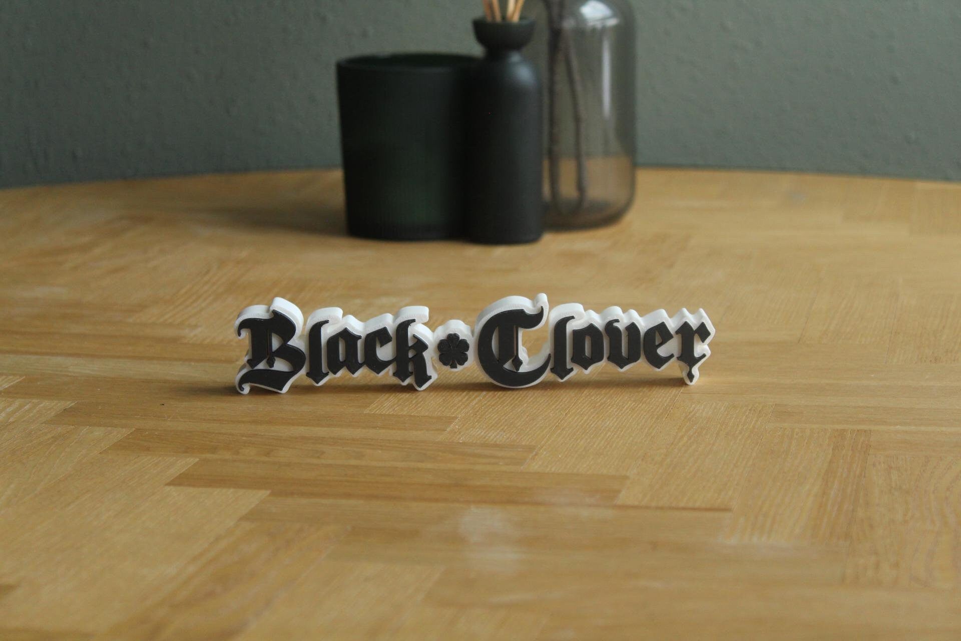 Black Clover Logo | Asta | Magie | Action | Shonen Anime | 3D Druck Logo