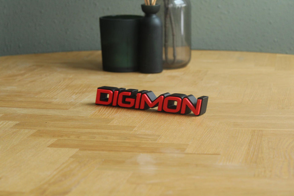 Digimon Logo | Agumon | Anime | Tai Kamiya | 3D Druck Logo
