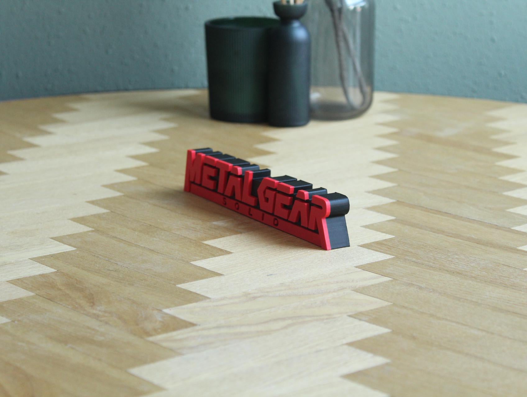 Metal Gear Solid Logo | Solid Snake | Big Boss | Psycho Mantis | Videospiel | 3D Druck Figur