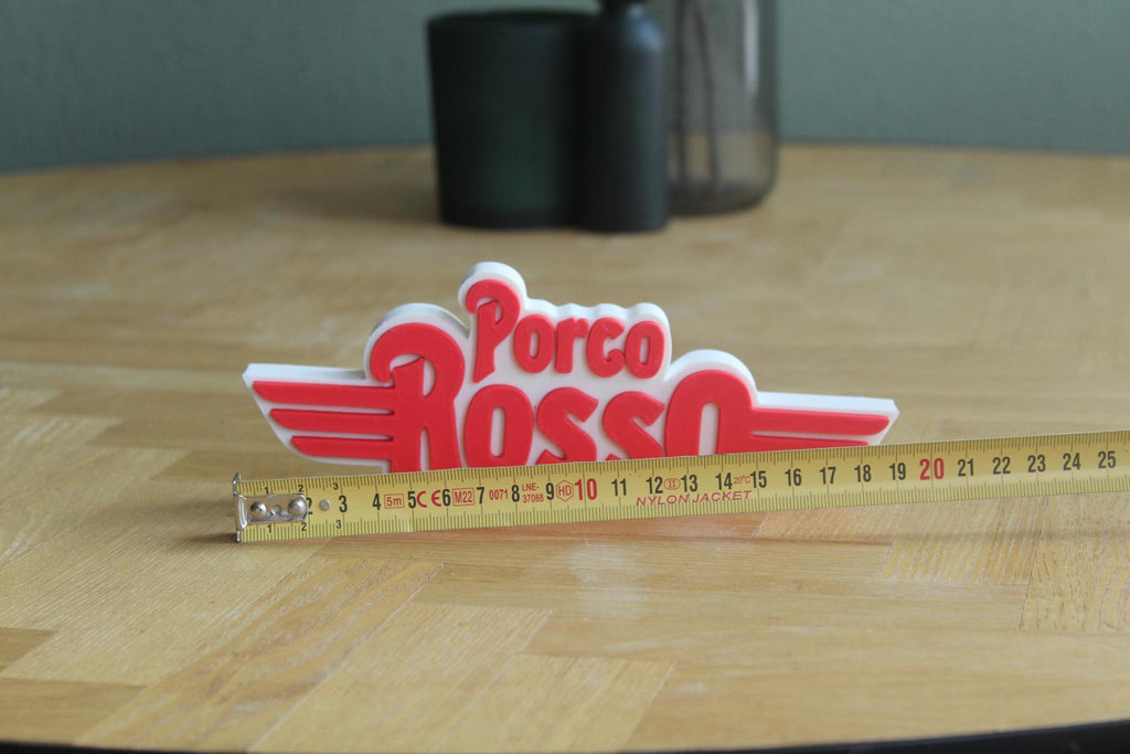 Porco Rosso Logo | Marco Pagot | Fioravante  | Studio Ghibli | Anime | 3D Druck Logo