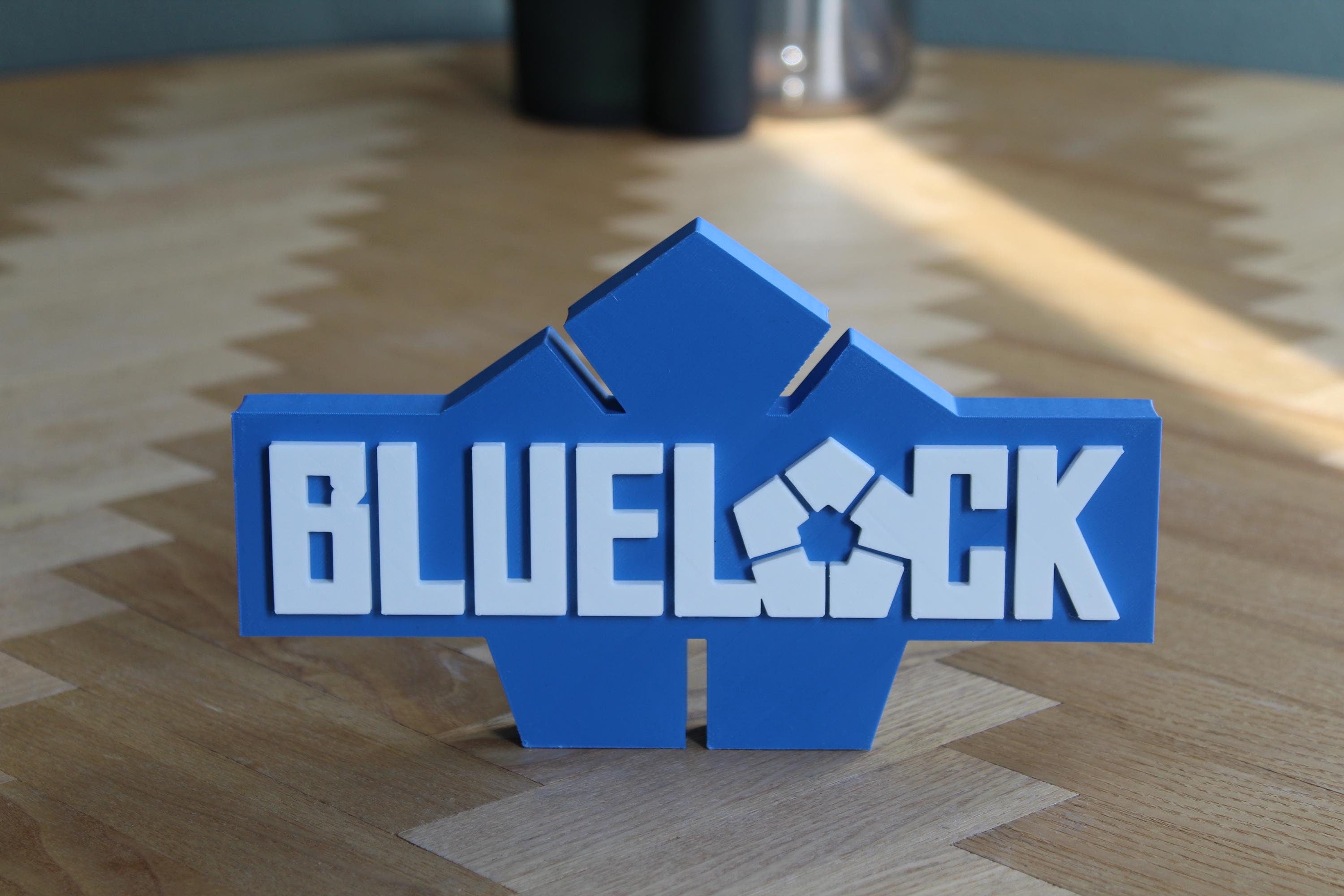 Blue Lock Logo | Yoichi Isagi | Fußball Manga Symbol | Anime | 3D Druck Figur