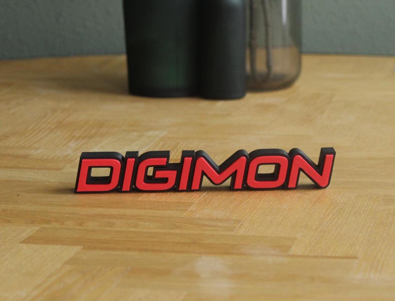 Digimon Logo | Agumon | Anime | Tai Kamiya | 3D Druck Logo