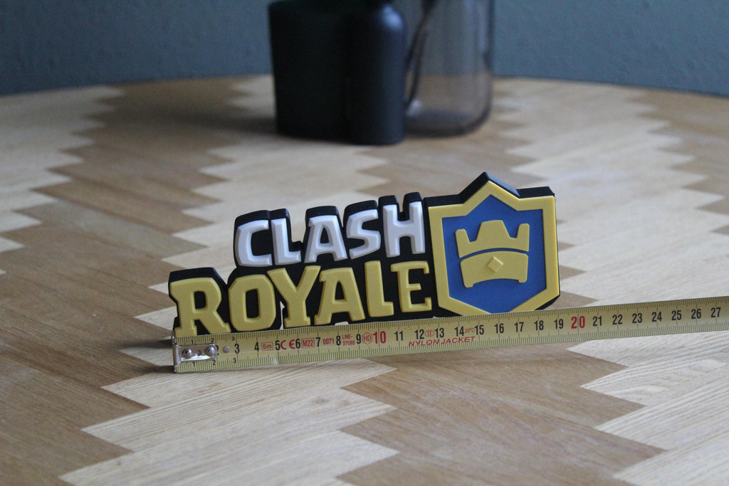 Clash Royale Logo | 3D-gedruckte Dekoration | Spiel Fanartikel Figur