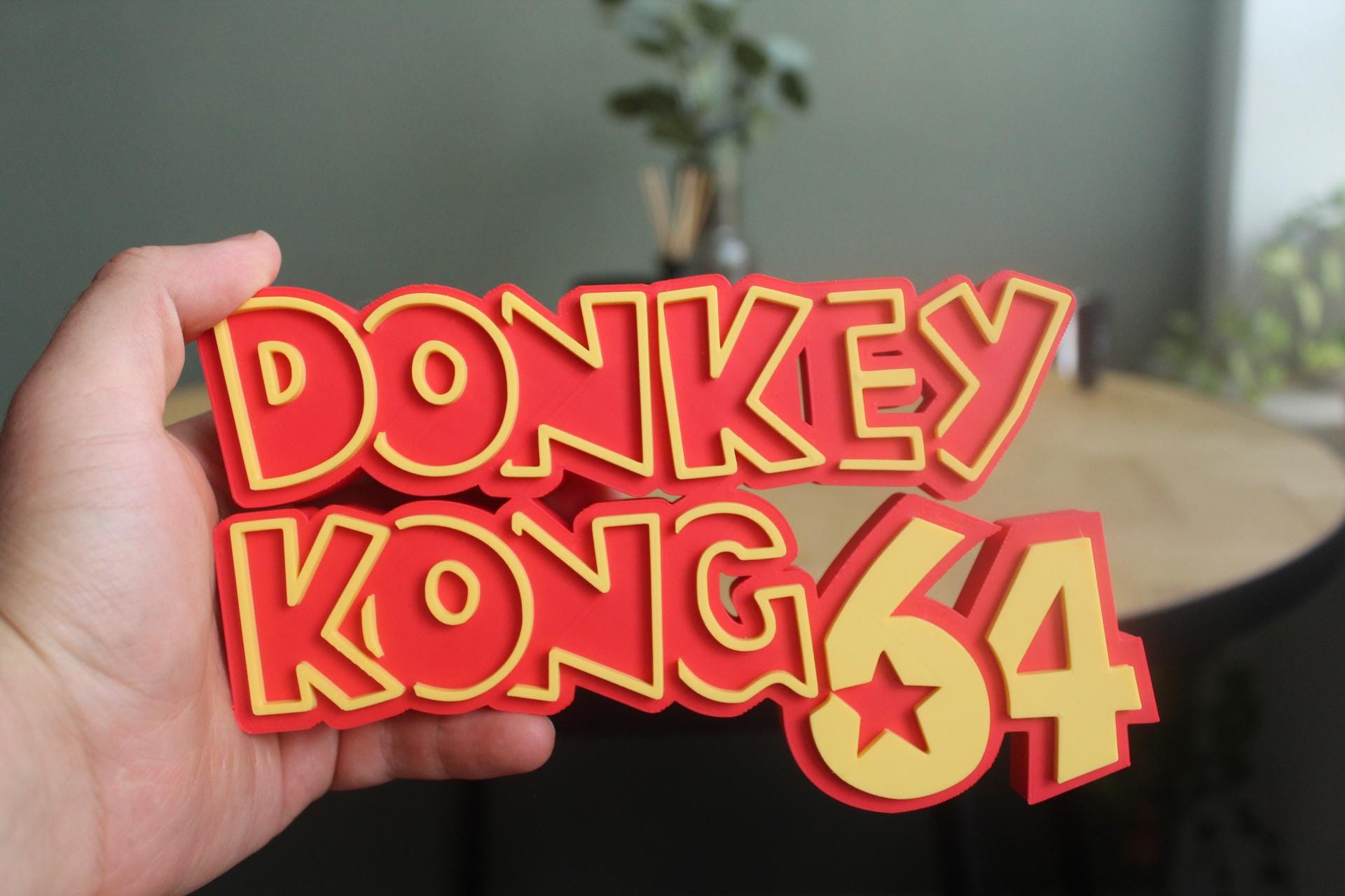 Donkey Kong 64 Logo | Donkey Kong | Nintendo | Videospiel | Retro | 3D Druck Logo