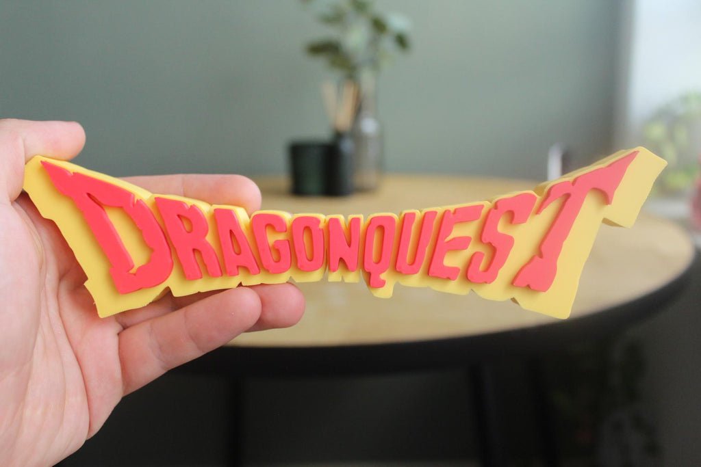Dragon Quest Logo | Erdrick | Draque | Videospiel | JRPG | 3D Druck Logo