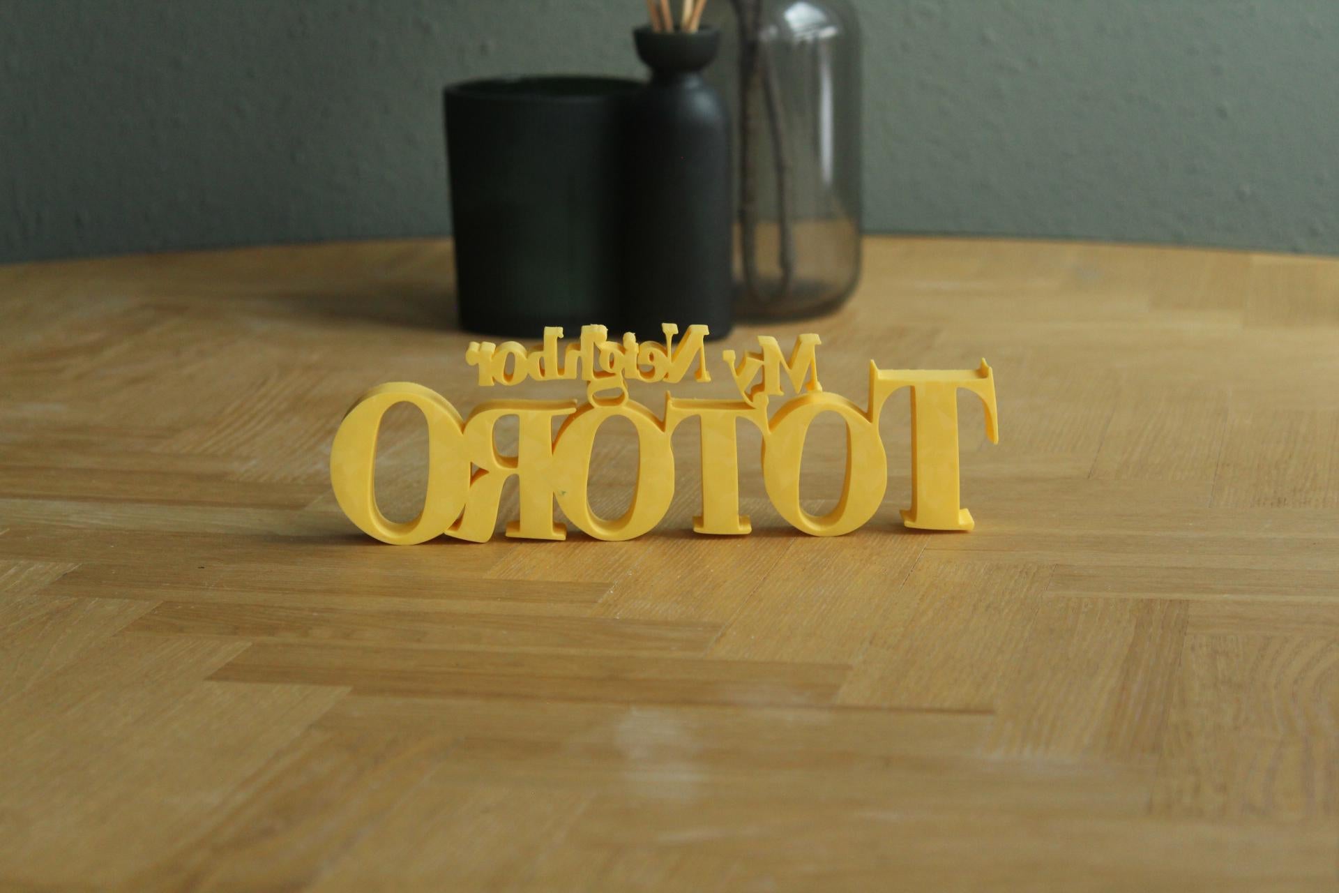 My Neighbor Totoro Logo | Totoro | Studio Ghibli | Anime | 3D Druck Logo