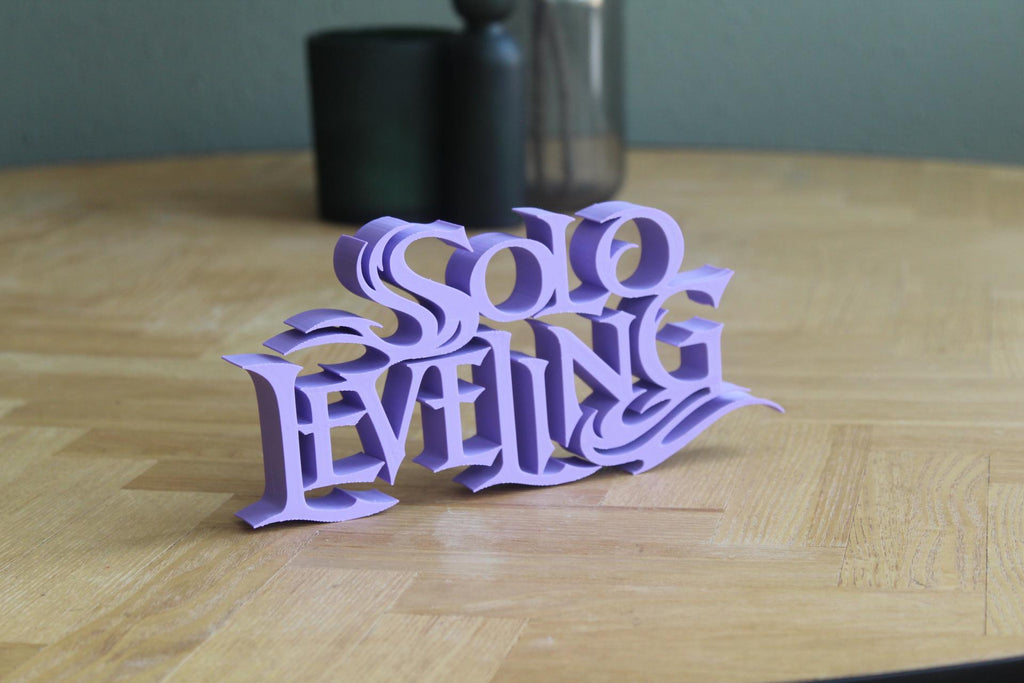 Solo Leveling Logo | Sung Jin-Woo | Anime | Manga | 3D Druck