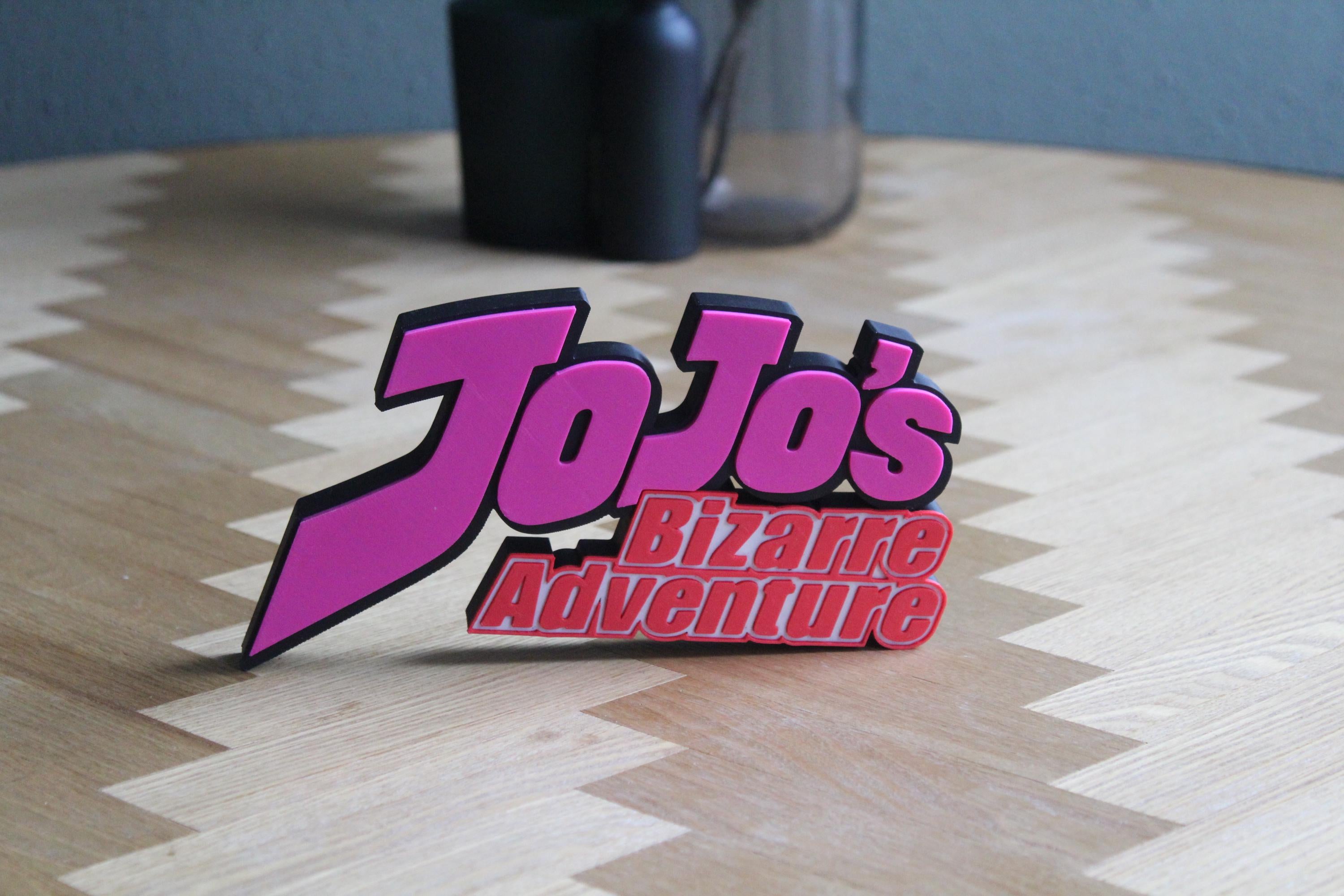 JoJo's Bizarre Adventure Logo | Jotaro Kujo | Anime | Manga | Stand | 3D Druck Figur