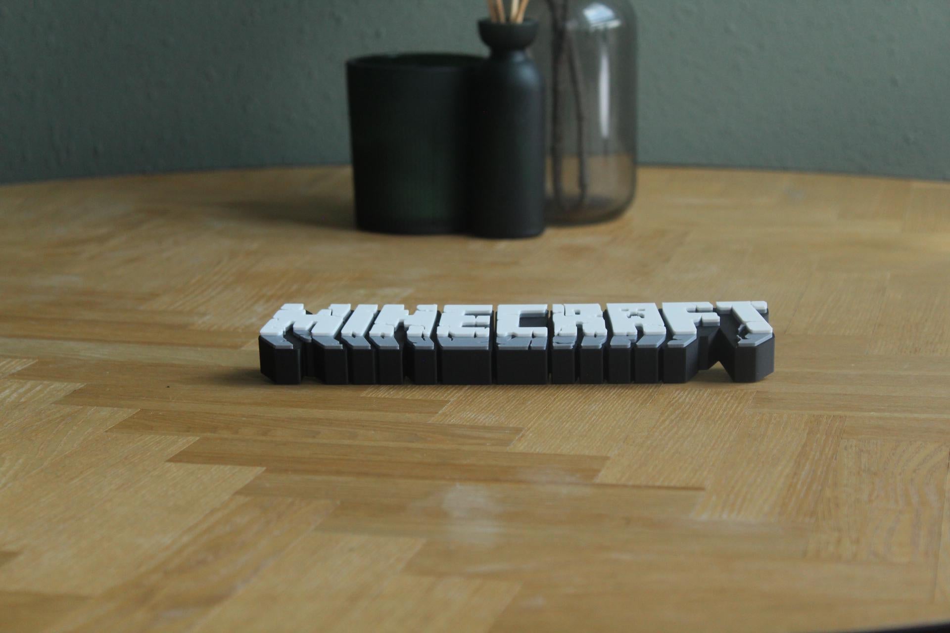 Minecraft Logo | Steve | Creeper | Sandbox | Videospiel | 3D Druck Logo