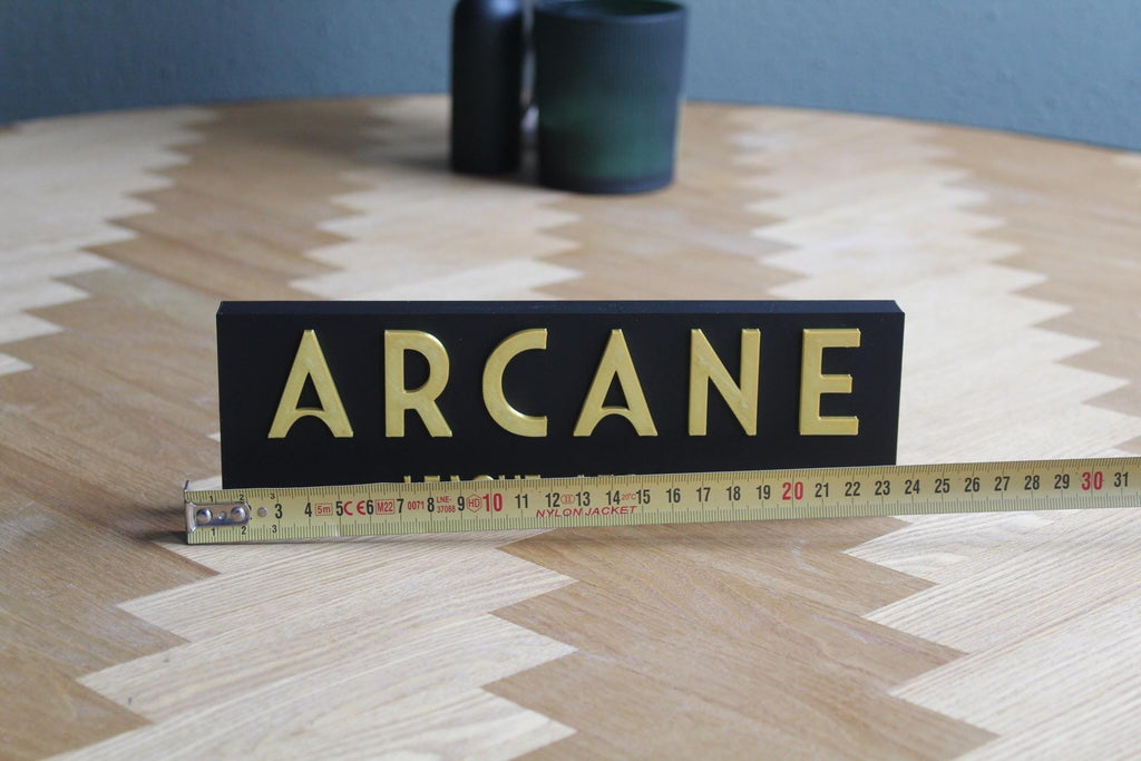 League of Legends Arcane Logo | LoL Symbol | Jinx Deko | 3D Druck | Arcane Geschenk