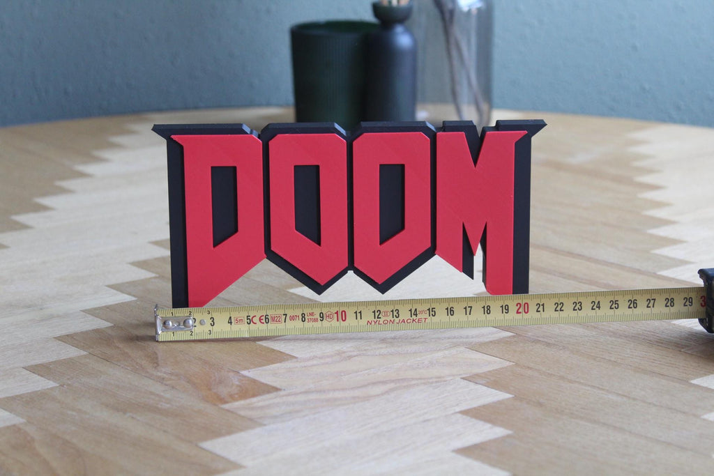 Doom Logo | Doom Slayer | Hellspawn | Nostalgie | Classic Shooter | 3D Druck Figur