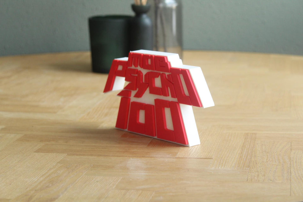 Mob Psycho 100 Logo | Shigeo Kageyama | Anime | Manga | 3D Logo
