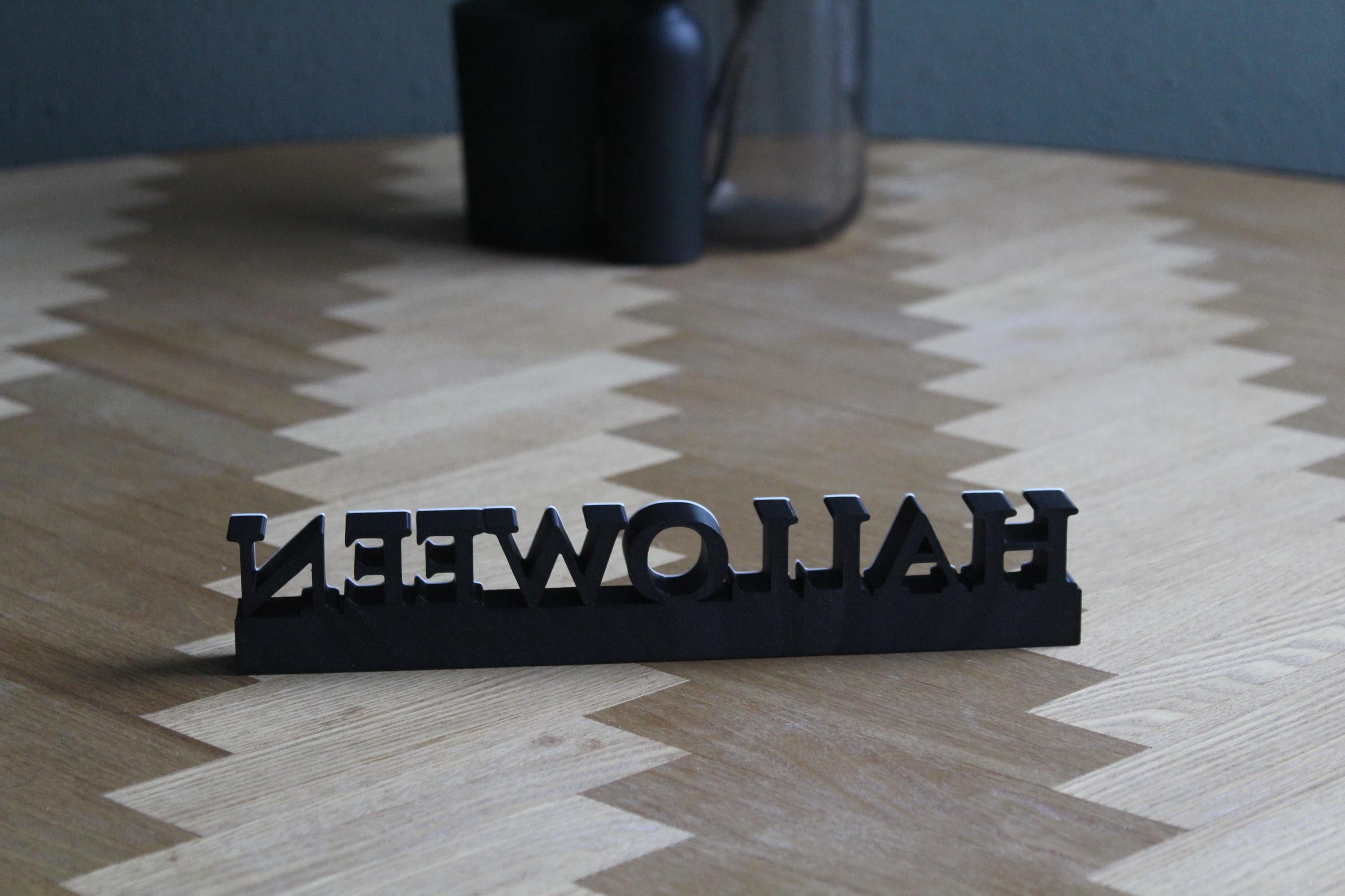 Halloween Resurrection Logo | 3D-gedruckte Dekoration | Michael Myers | Horror-Fanartikel Figur