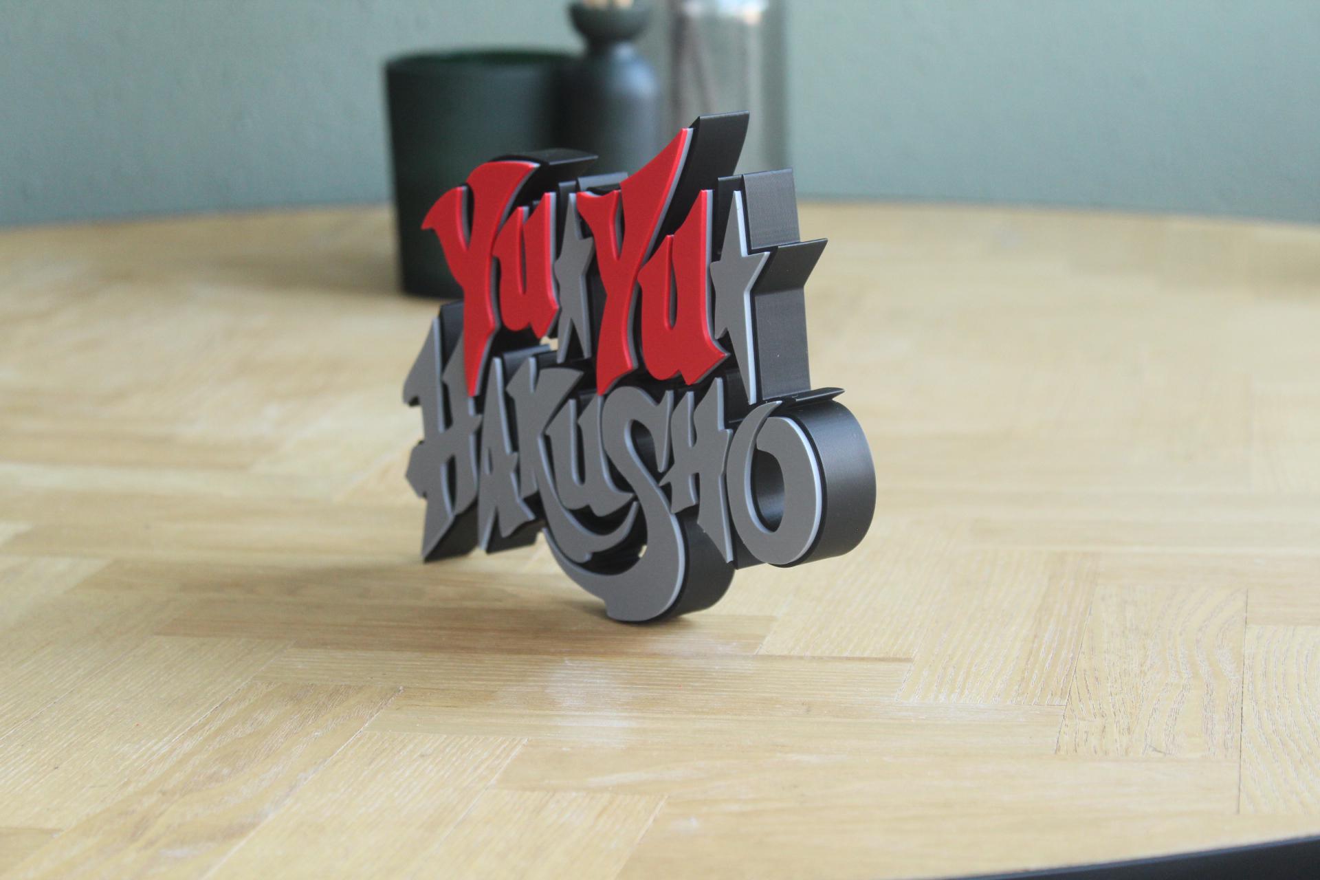 Yu Yu Hakusho Logo | Yusuke Urameshi | Anime | Manga | Action | 3D Druck Logo