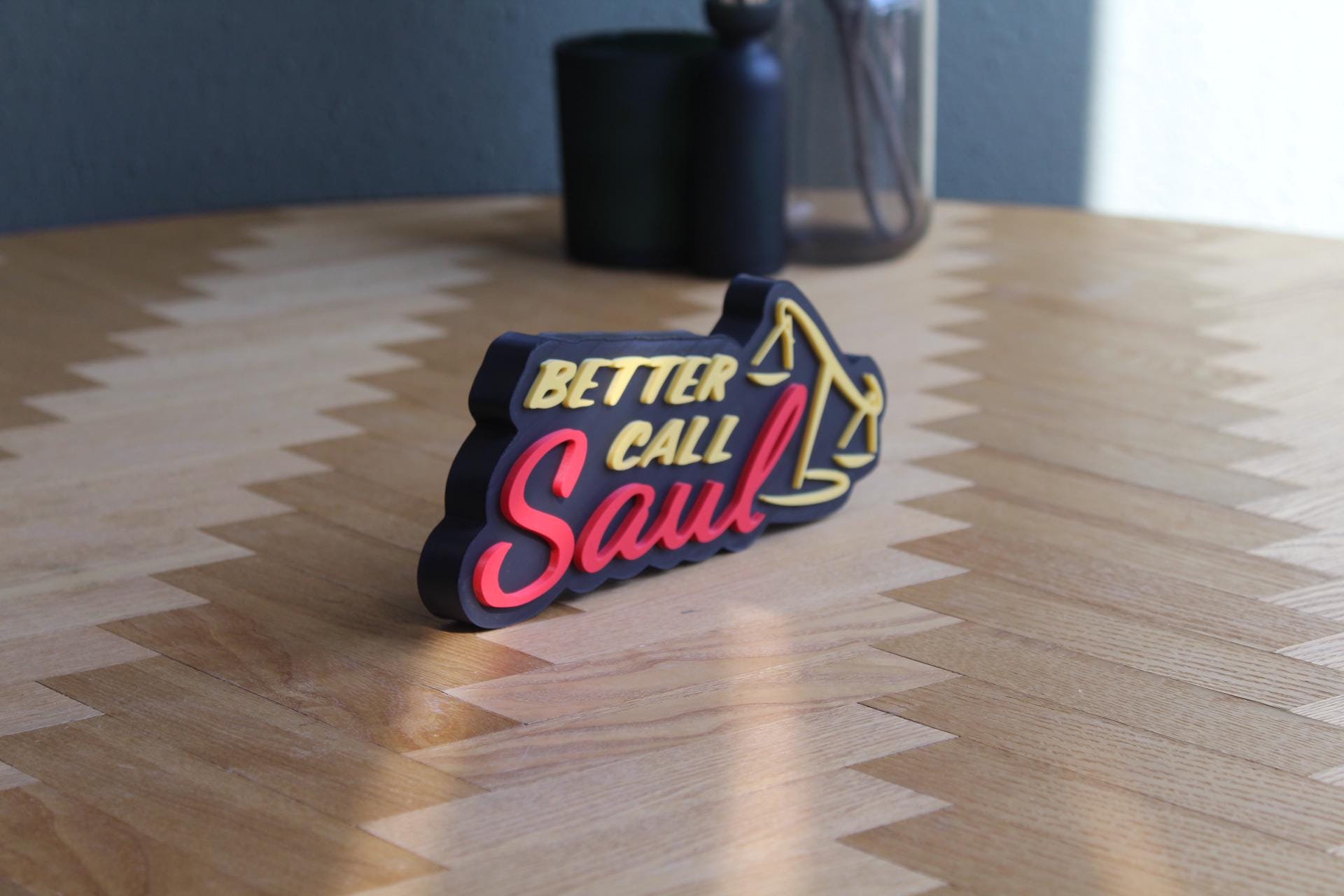 Better Call Saul Logo | Saul Goodman | Jimmy McGill | Breaking Bad | TV-Serie | 3D Druck Figur