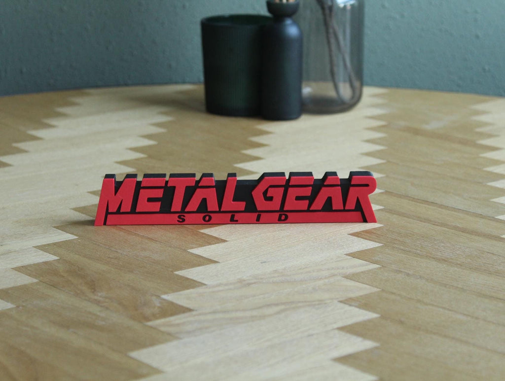 Metal Gear Solid Logo | Solid Snake | Big Boss | Psycho Mantis | Videospiel | 3D Druck Figur