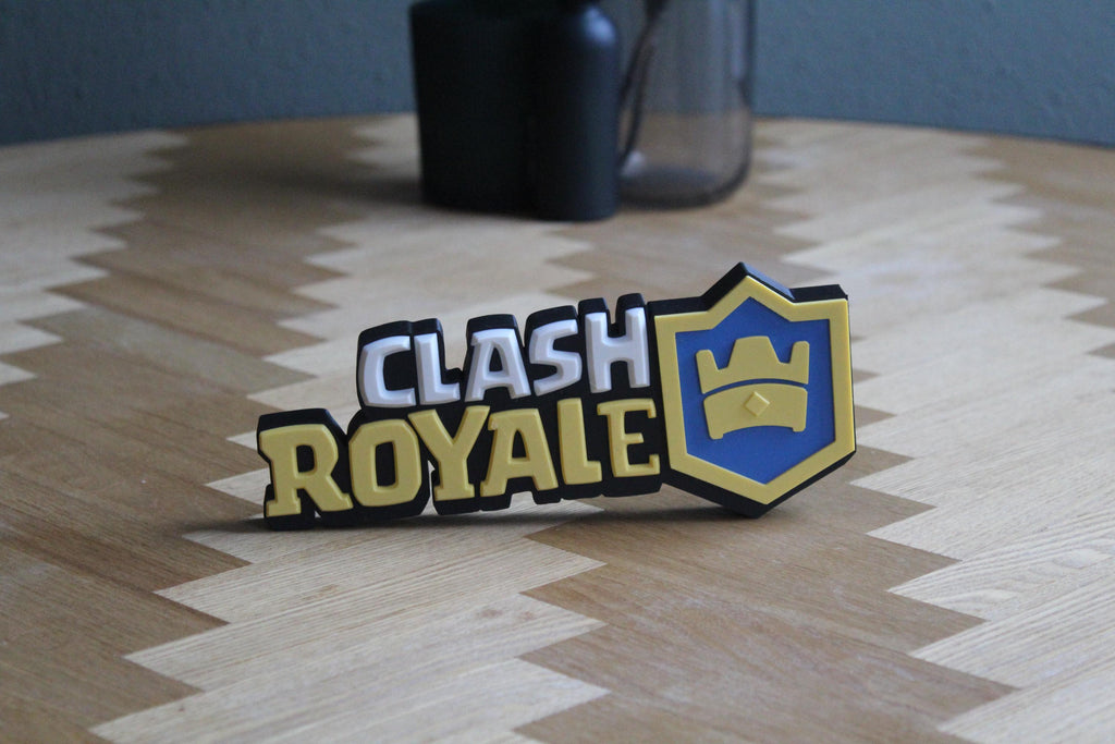 Clash Royale Logo | 3D-gedruckte Dekoration | Spiel Fanartikel Figur