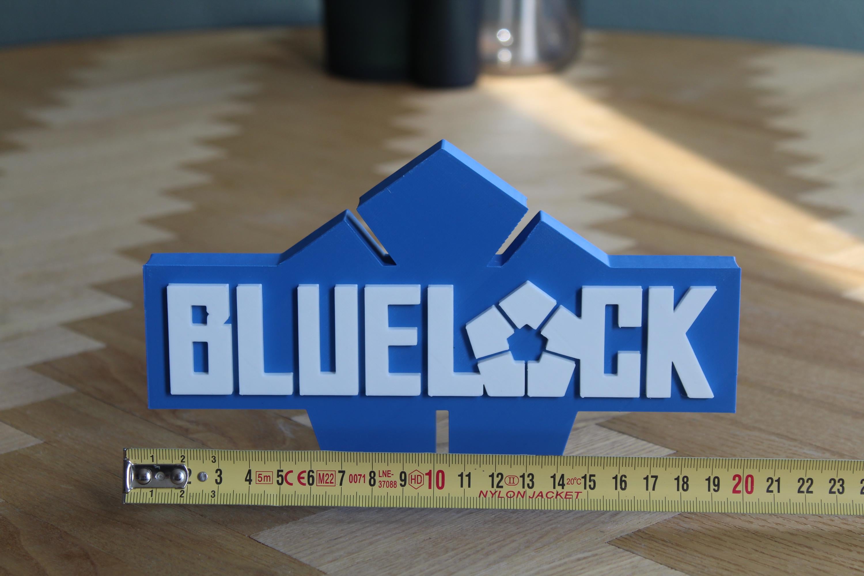 Blue Lock Logo | Yoichi Isagi | Fußball Manga Symbol | Anime | 3D Druck Figur