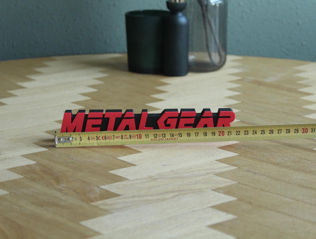 Metal Gear Solid Logo | Solid Snake | Big Boss | Psycho Mantis | Videospiel | 3D Druck Figur