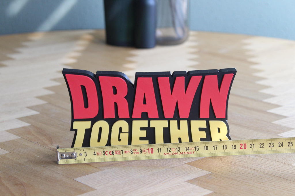 Drawn Together Logo | Kultserie Animation | Cartoon Dekoration | 3D Druck Figur