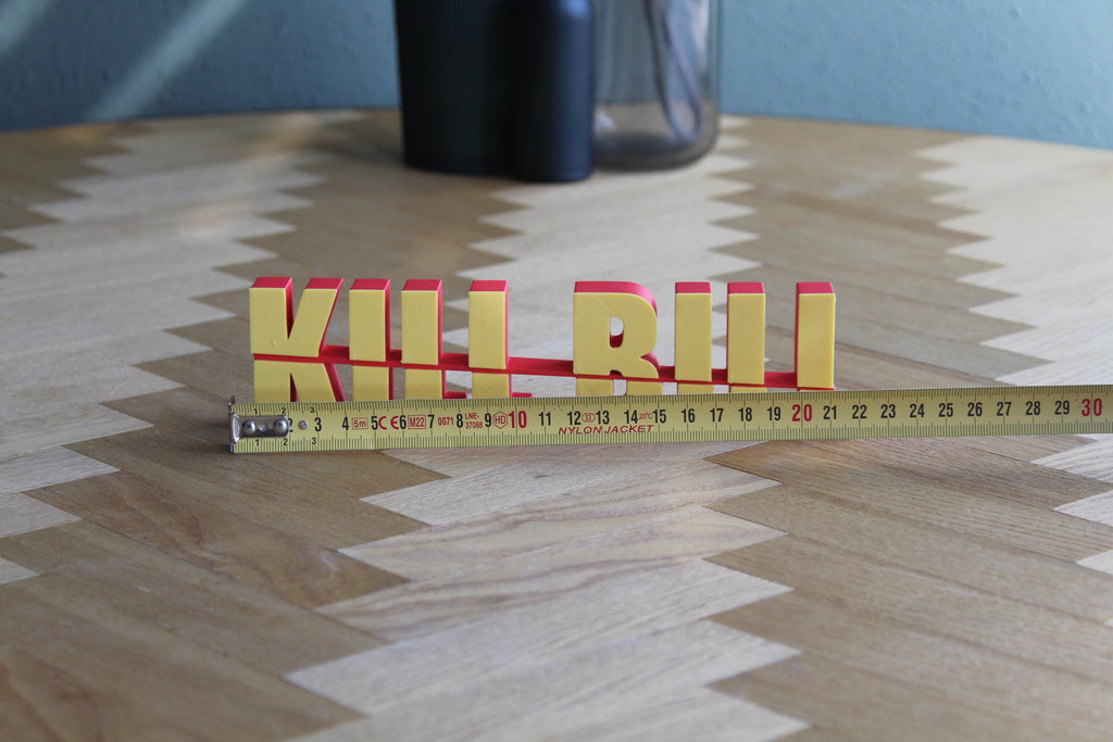 Kill Bill Logo | Beatrix Kiddo | Schild | Kultfilm Dekoration | 3D Druck Figur