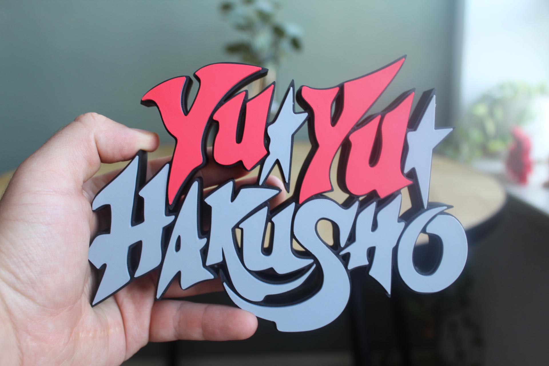 Yu Yu Hakusho Logo | Yusuke Urameshi | Anime | Manga | Action | 3D Druck Logo