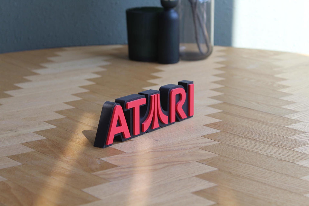 Atari Logo | Retro Gaming | Klassiker Konsole | 3D Druck Figur