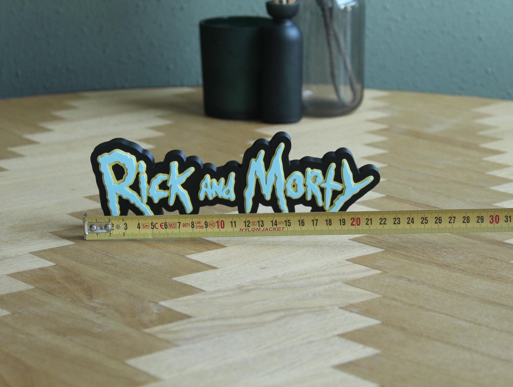 Rick and Morty Logo | Rick Sanchez | Morty Smith | Sci-Fi Animation | 3D Druck Logo