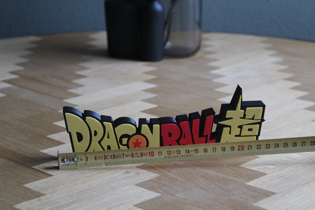 Dragon Ball Super Logo | Goku Vegeta Anime Figur | 3D Druck Fanartikel | Manga Geschenkidee | Otaku Zimmerdeko | Kamehameha Deko