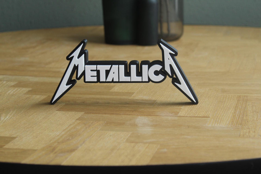 Metallica Logo | Heavy Metal | Rock Band | Musik | 3D Druck Logo
